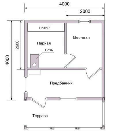 Схема расположения комнат