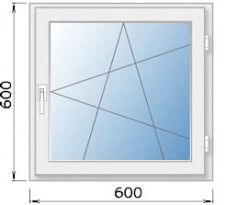 Окна размером 600×600 мм