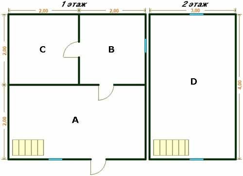 Тогда план каждого этажа становится пустой формальностью, здесь уже важны только размеры, инструкция по возведению прекрасно читается по трехмерному эскизу