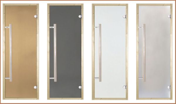 Стеклянные двери для бань и саун финской фирмы Harvia