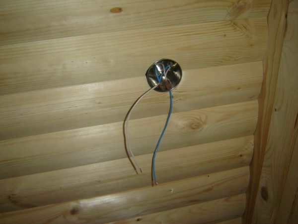 Монтаж электропроводки в бане