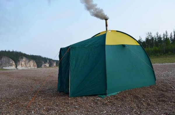 мобильная баня в палатке